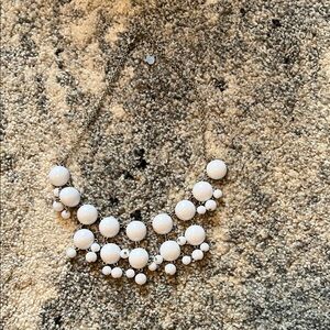 Elegant White Beaded Necklace